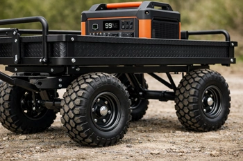 Weight capacity ratings, wheel design, and bed dimensions that match real generator footprints.