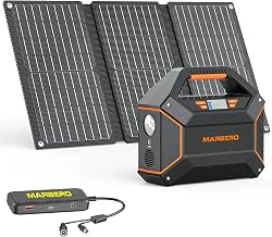 MARBERO 155Wh Solar Generator, 150W Portable Power Station with 30W Solar Panel Kit