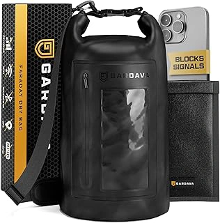 Gardava Large Military Grade Waterproof Faraday Dry Bag for Laptops & Phones