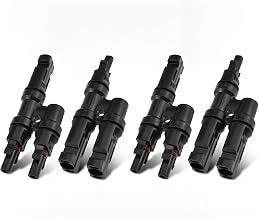 4-piece MC4 Solar Y-Branch Connectors (M/FF+F/MM) for 1 to 2 Parallel Connection