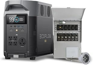 EF ECOFLOW DELTA Pro 3600Wh Home Backup Kit with Transfer Switch