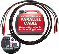 Hutch Mountain Parallel Cable Compatible with Honda Generator EU2200i, 1000i, 2000i – Heavy Duty Cable for Doubling Power – Inverter Generator Parallel Kit for RV, Camping & Emergency Power