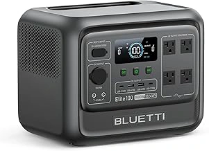 BLUETTI Elite 100 V2 Portable Power Station, 1024Wh LFP Solar Generator