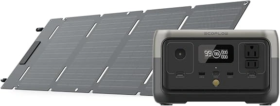 ECOFLOW RIVER 2 Portable Power Station & 45W Solar Panel, 256Wh, 300W