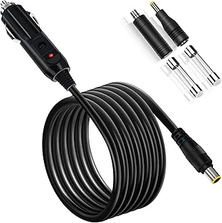YEZriler 14AWG Car Charging Cable for Jackery Explorer Power Stations, 2M Black