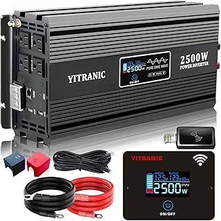 2500W Pure Sine Wave Inverter 12V DC to 120V AC