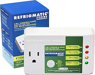 Refrigmatic MEGA 2-in-1 Electronic Voltage & Surge Protector for Refrigerators
