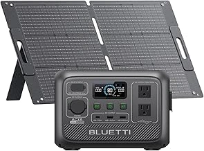 BLUETTI AC2A Portable Power Station with 100W Solar Panel, 204Wh