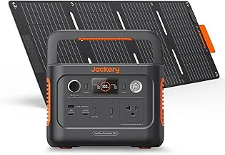 Jackery Solar Generator 240 v2 with 40W Mini Solar Panel, 256Wh LiFePO4 Battery