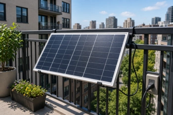 Wire balcony solar panels safely and reversibly without violating lease terms.
