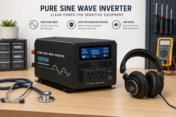 Calculate the correct inverter capacity for equipment that demands clean power.