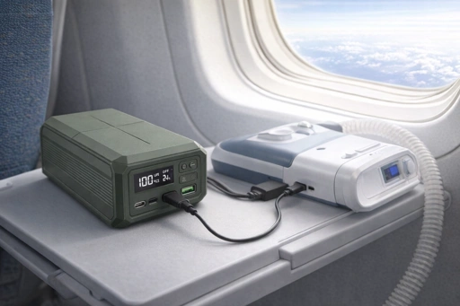 TSA-friendly CPAP battery that fits carry-on limits for air travel