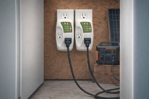 Two-pack voltage protector that handles both high and low voltage events reliably