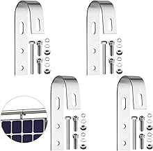 Anbte 4-Piece Stainless Steel Solar Panel Mounting Brackets for Balcony